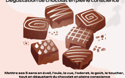 Moment de détente tout en dégustant du chocolat en pleine conscience pour les gourmands😋